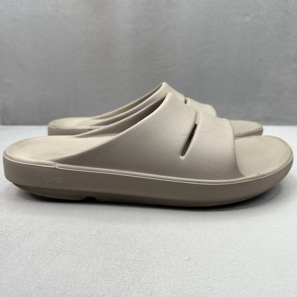 OOFOS OOahh Mens Size 10 Sandals Nomad Neutral Recovery Lightweight Sport Slide